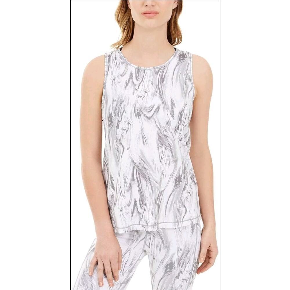 Ideology Women Large Marble Swirl Tank Top